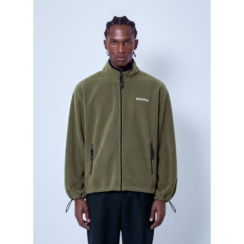 Miu Miu Men Fleece Zipper Jacket
